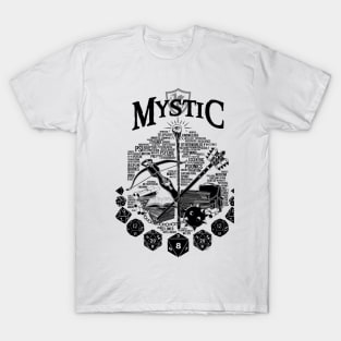 RPG Class Series: Mystic - Black Version T-Shirt